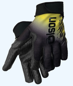 Friction Unisex Curling Gloves Black/Yellow