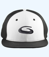 Protective Curling Headgear: Baseball Hat - Black with White