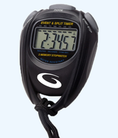 Goldline Curling Stopwatch - Black and Yellow