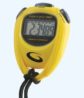 Goldline Curling Stopwatch - Black and Yellow