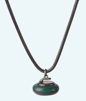 Emerald Stone Curling Rock Necklace - In 3D