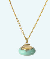 Jade Stone Curling Rock Necklace - In 3D