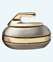 Curling Rock Brooch