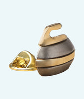 Curling Rock Brooch