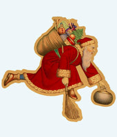 Father Christmas Tree Ornaments (Pack of 3)