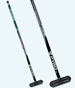 PYRO 1 1/8" Fiberlite Round Handle Forest Green Broom